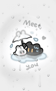 《雨天小黑猫》表情包&高清壁纸，支持导入微信和QQ作为表情包-表情包小岛