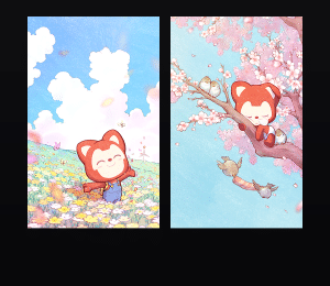 《阿狸 春日花语》表情包&高清壁纸，支持导入微信和QQ作为表情包-表情包小岛