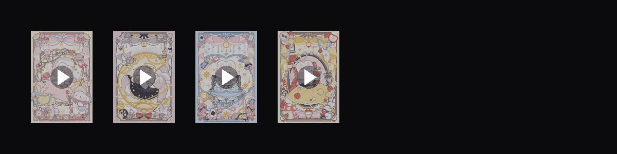 奶油兔公主卡牌  动态壁纸预览
