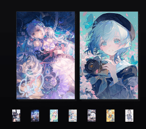 《宇宙无敌美少女雫lulu》表情包&高清壁纸，支持导入微信和QQ作为表情包-表情包小岛