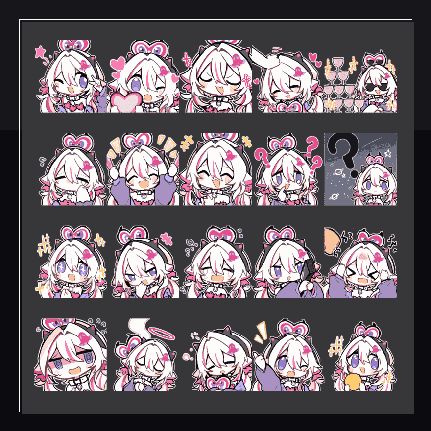 春桃奈奈oc克拉拉 表情包预览