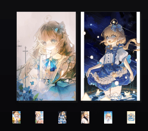 《椋笙栗Kuri·星河夏夜》表情包&高清壁纸，支持导入微信和QQ作为表情包-表情包小岛