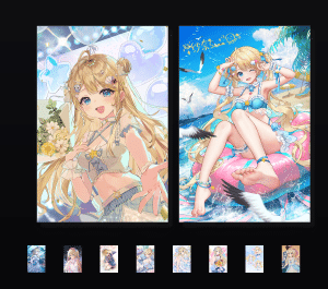 《海月之纱·纱奈Sana收藏集》表情包&高清壁纸，支持导入微信和QQ作为表情包-表情包小岛