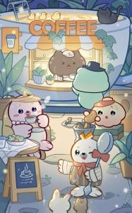 《海豹良小宝Friends夜间咖啡馆》表情包&高清壁纸，支持导入微信和QQ作为表情包-表情包小岛