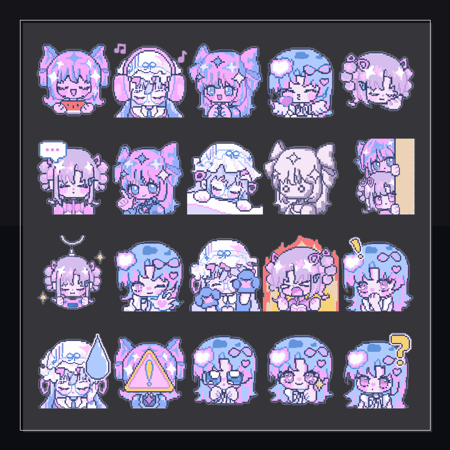 电子少女DLC 表情包预览