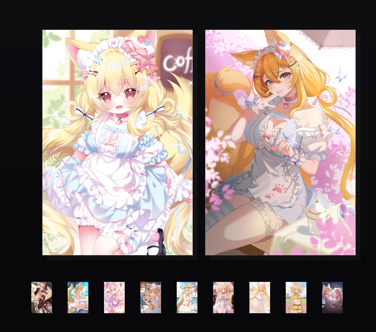 《星乃小狐》表情包&高清壁纸，支持导入微信和QQ作为表情包-表情包小岛
