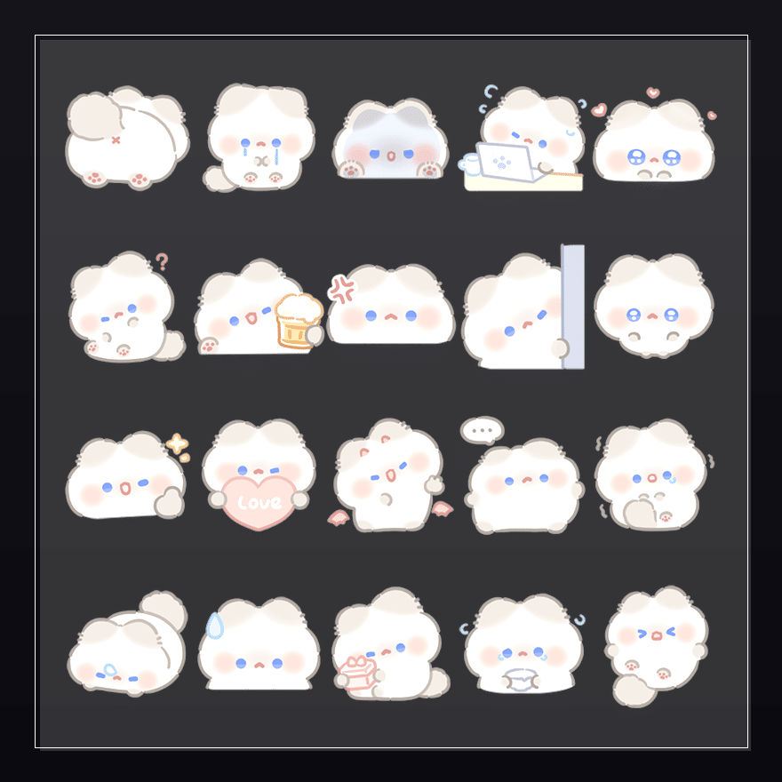 布偶猫Mikoo 表情包预览
