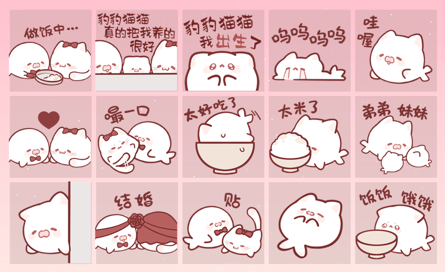 豹豹猫猫我出生了 表情包预览