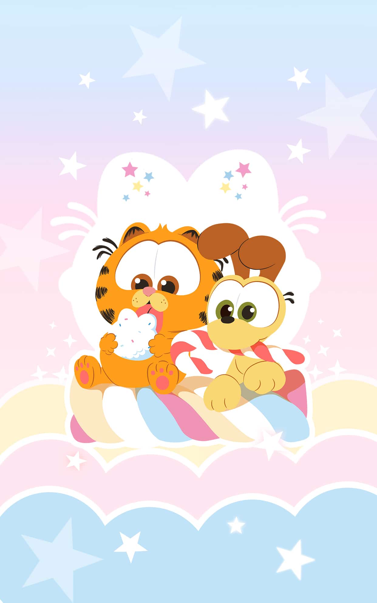 《加菲猫家族糖果夏日》表情包&高清壁纸，支持导入微信和QQ作为表情包-哔哩小岛