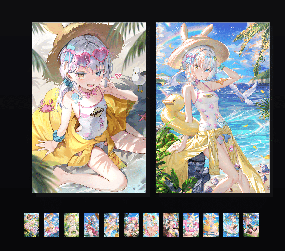 《果宝Official-夏日缤果》表情包&高清壁纸，支持导入微信和QQ作为表情包-哔哩小岛