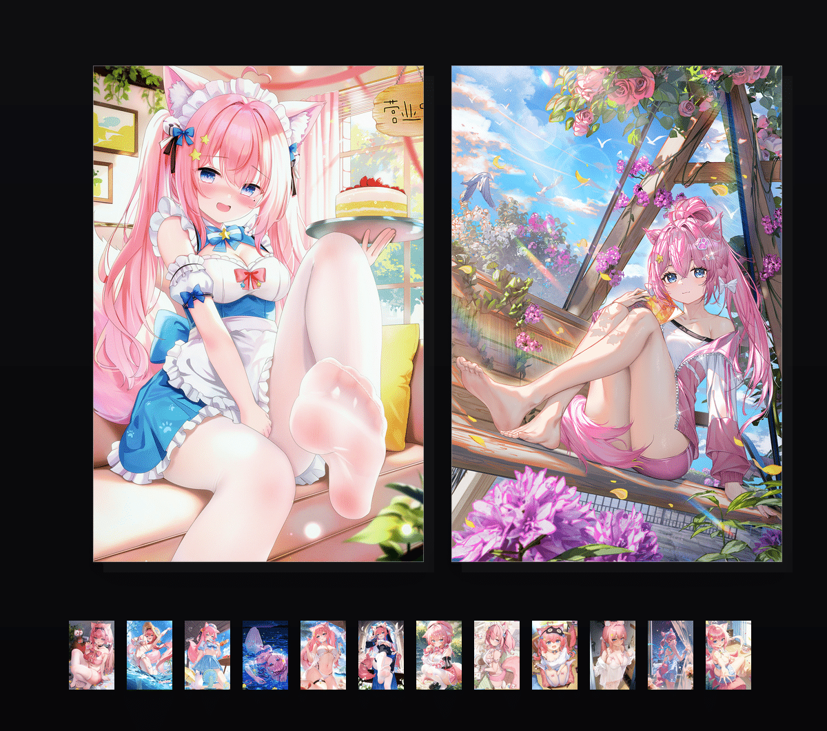 《kaka新星·猫绒陷阱》表情包&高清壁纸，支持导入微信和QQ作为表情包-哔哩小岛