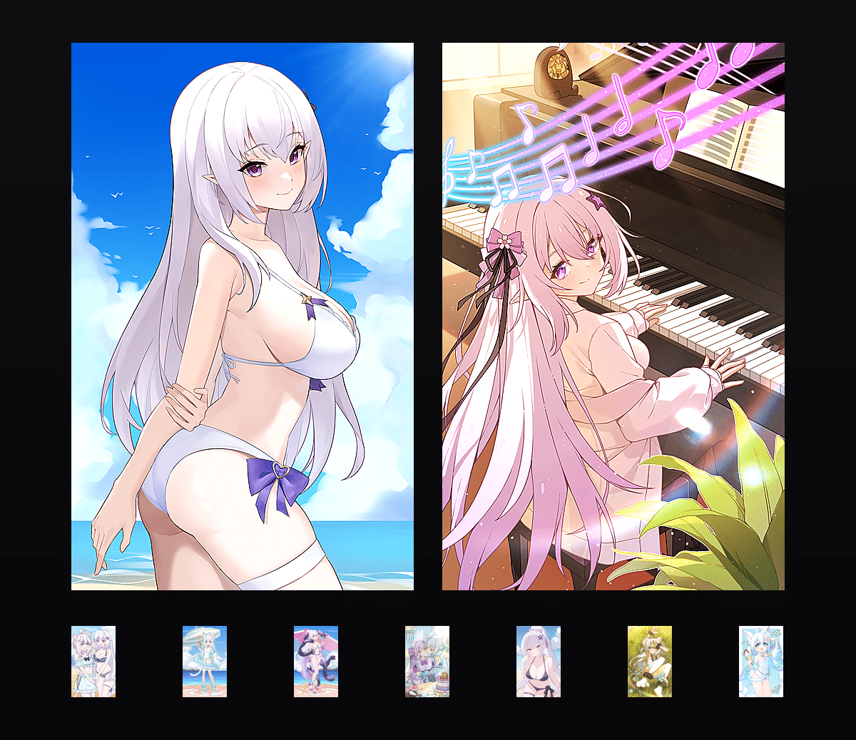《碧波幻想曲永远酱夏卜卜》表情包&高清壁纸，支持导入微信和QQ作为表情包-哔哩小岛