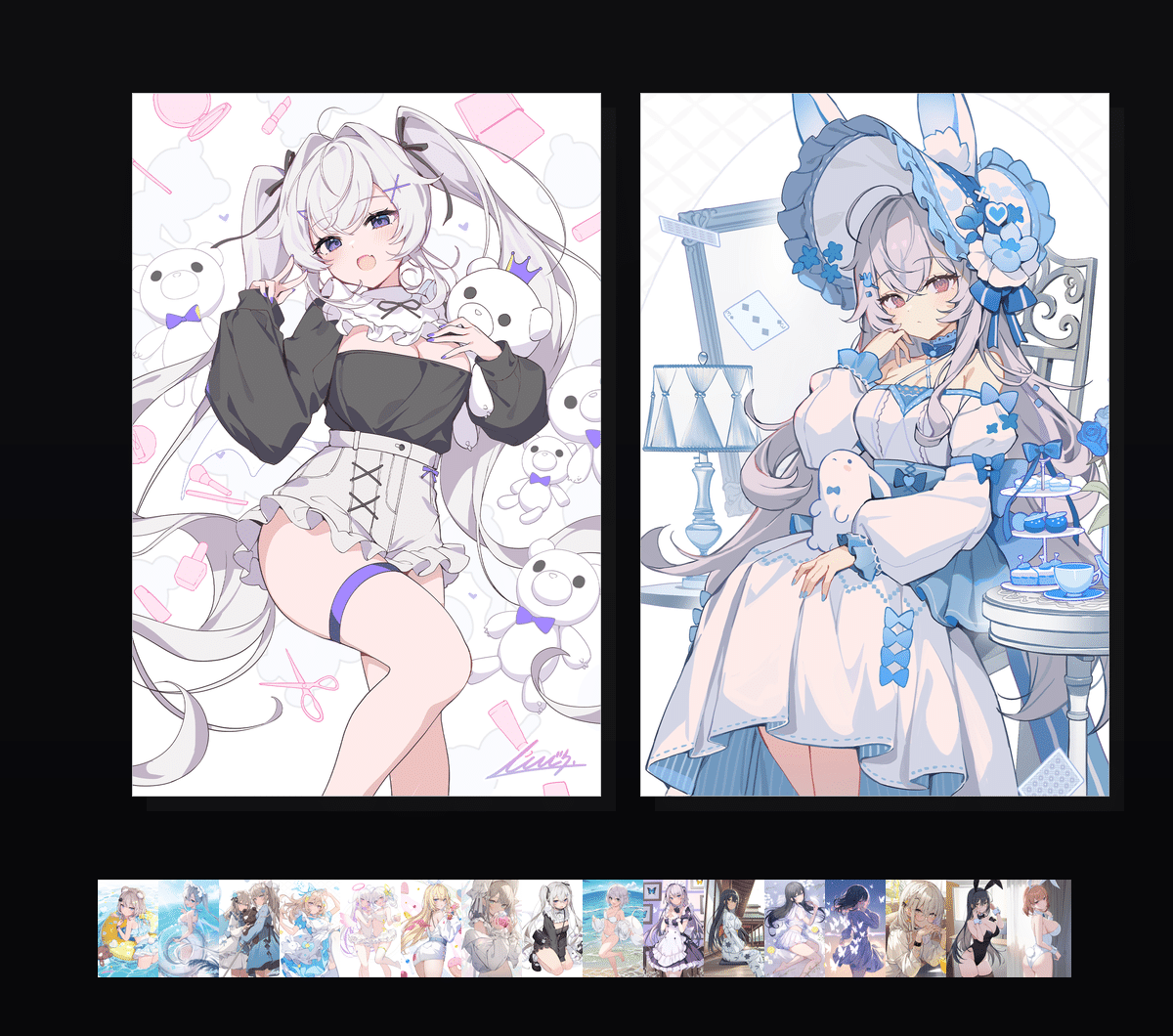 《Icomochi 少女的午后茶会》表情包&高清壁纸，支持导入微信和QQ作为表情包-哔哩小岛