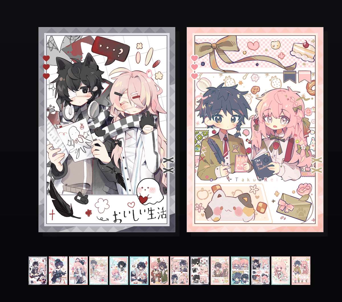 《起司獭·绯夜协奏》表情包&高清壁纸，支持导入微信和QQ作为表情包-哔哩小岛