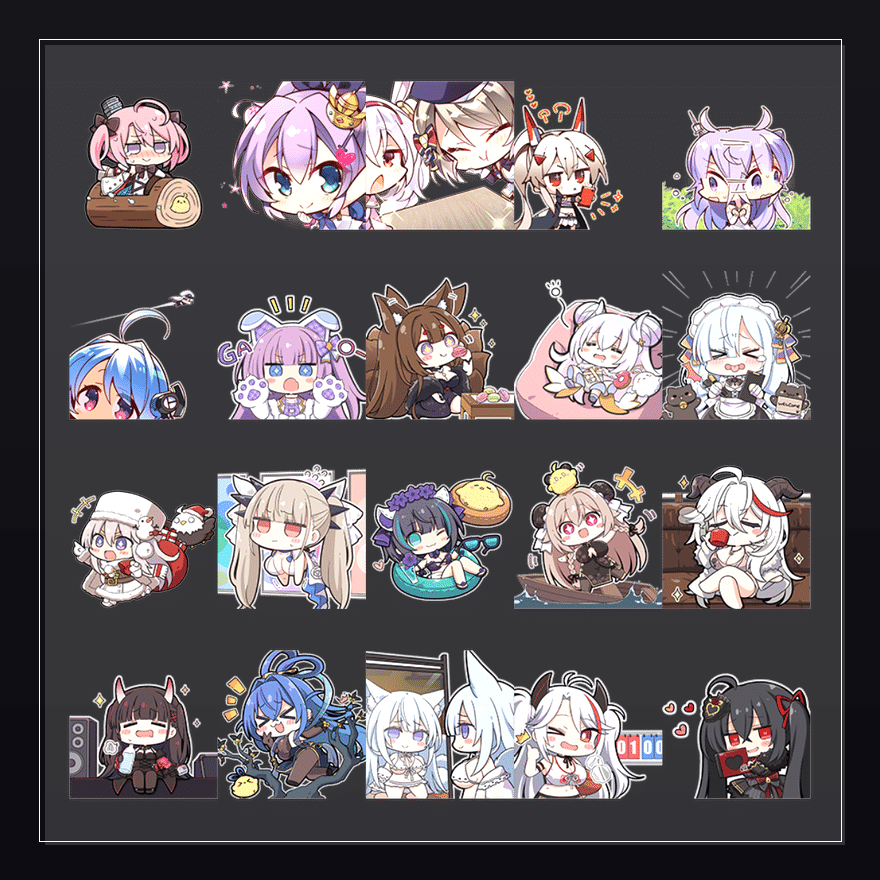 水色假日 表情包预览