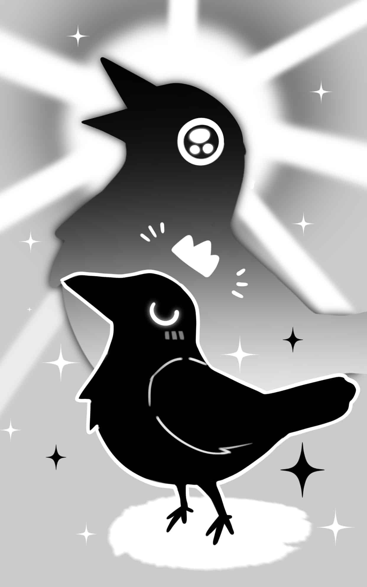 《来份乌鸦》表情包&高清壁纸，支持导入微信和QQ作为表情包-哔哩小岛