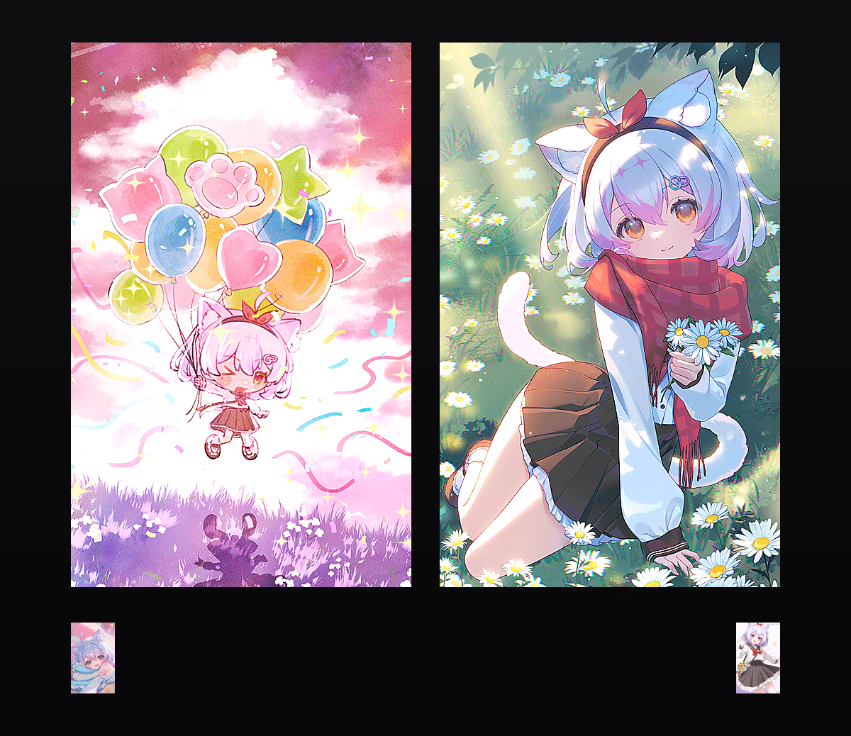 《Aqu_曲儿的装扮套装》表情包&高清壁纸，支持导入微信和QQ作为表情包-哔哩小岛