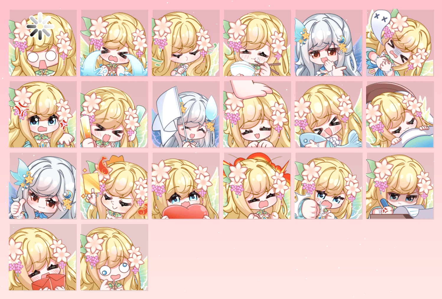 雪薇澜Viola精灵主题装扮 表情包预览