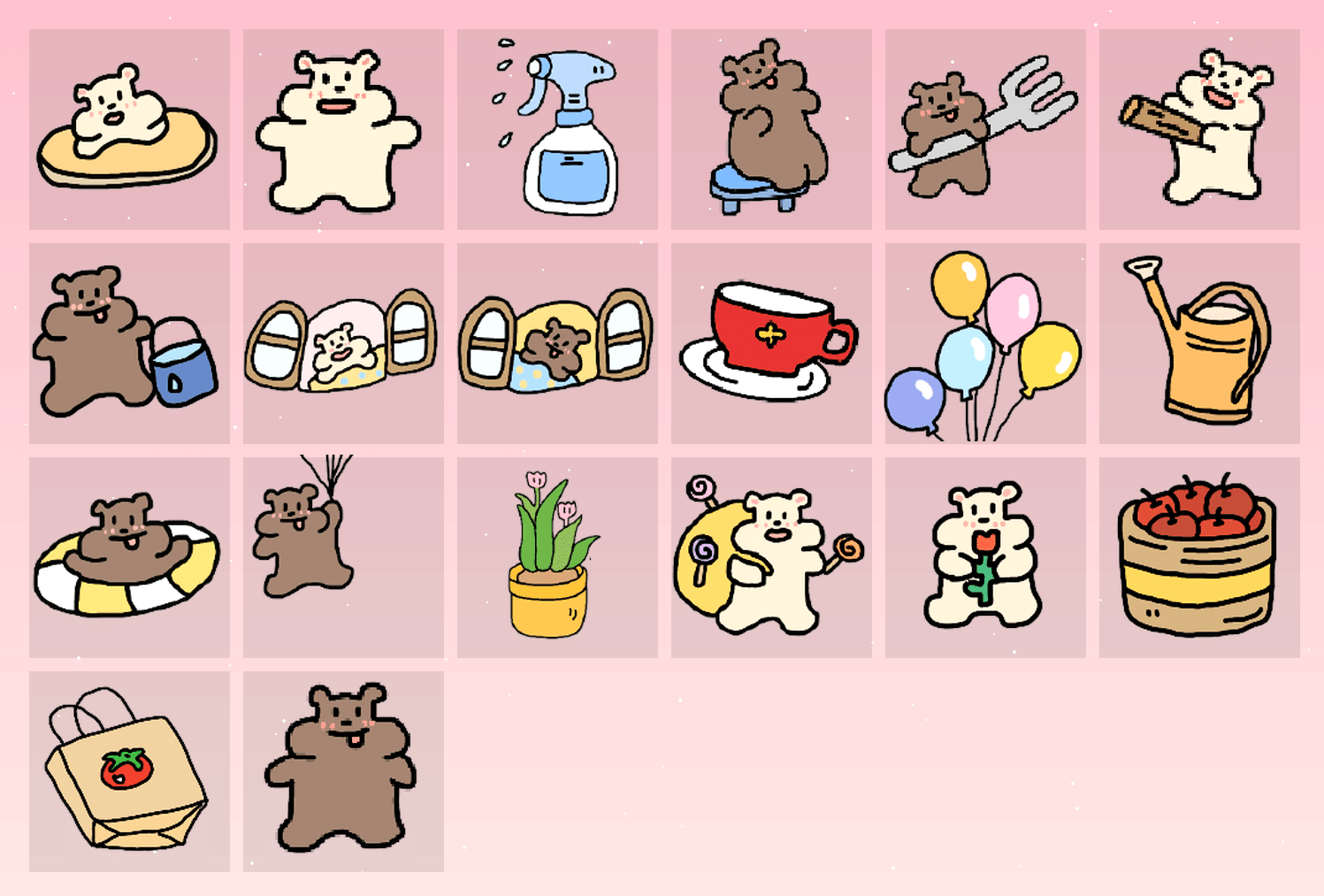 鼠鼠一起玩耍 表情包预览