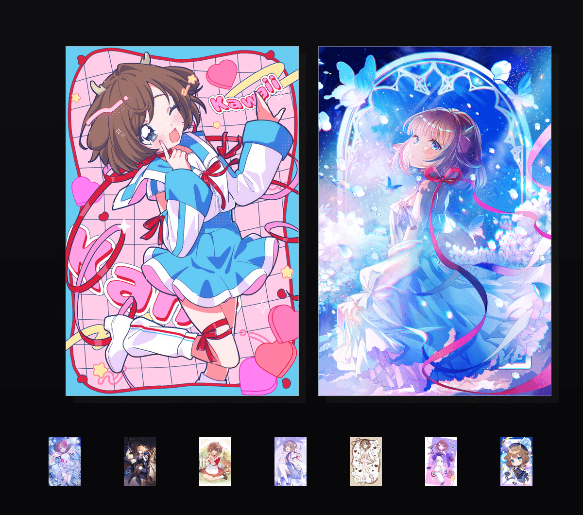 《鹿乃十周年收藏集》表情包&高清壁纸，支持导入微信和QQ作为表情包-哔哩小岛