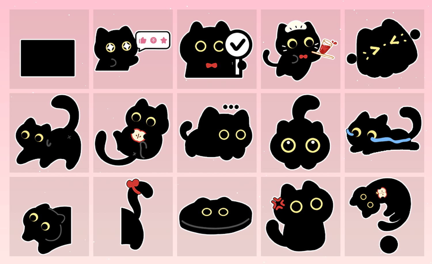 黑猫苹果屋 表情包预览