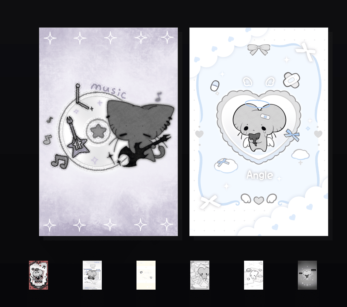 《朋克小鼠收藏集》表情包&高清壁纸，支持导入微信和QQ作为表情包-哔哩小岛