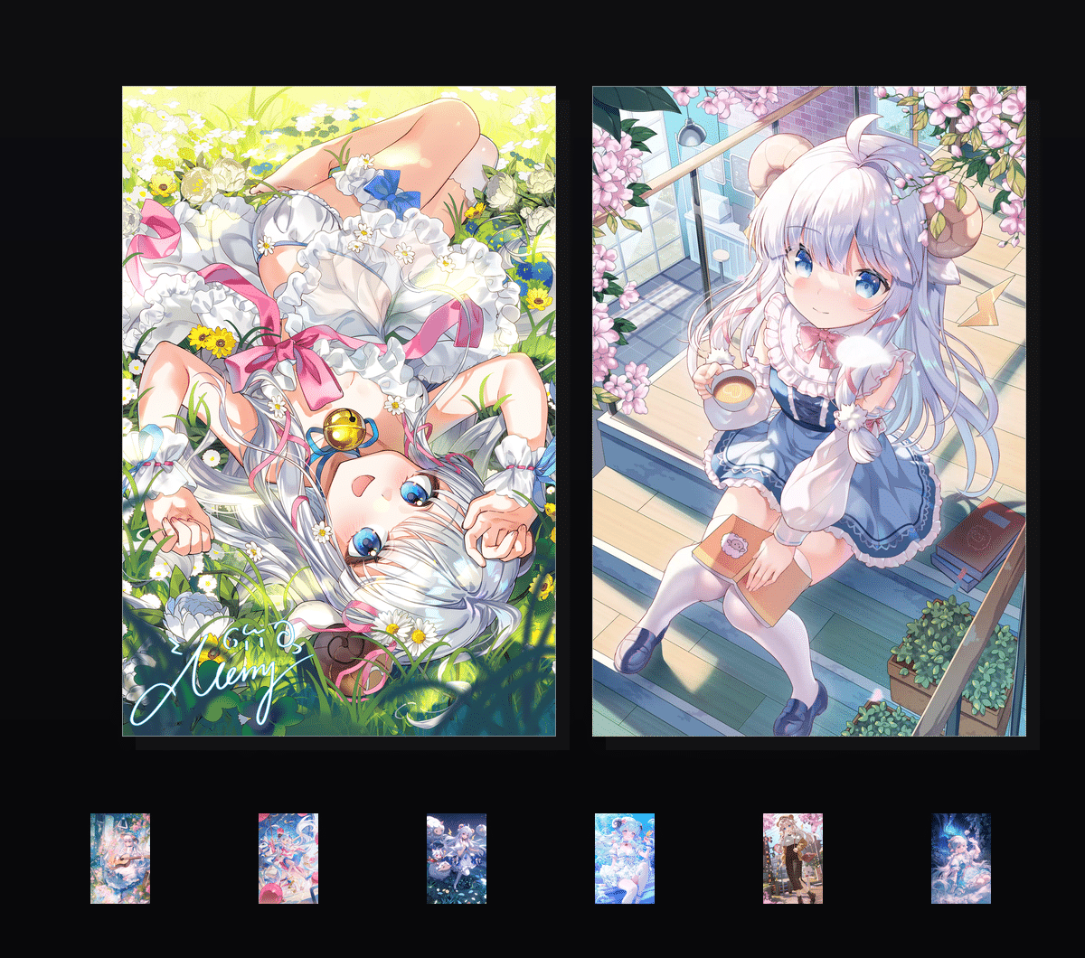 《咩栗呜米收藏集-羊与香辛料》表情包&高清壁纸，支持导入微信和QQ作为表情包-哔哩小岛